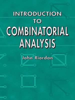 cover image of Introduction to Combinatorial Analysis